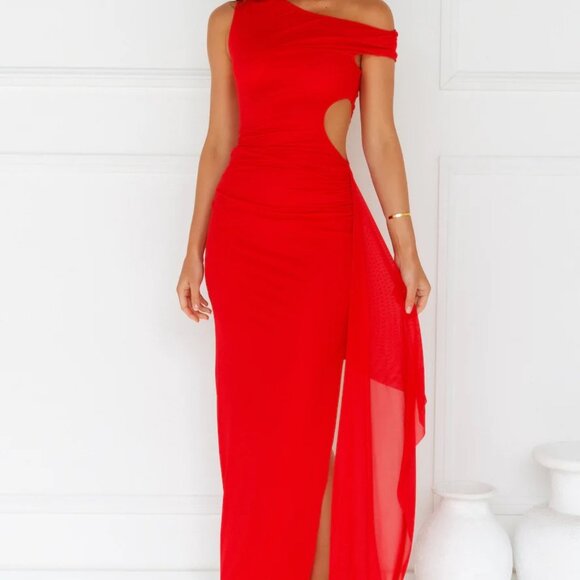 Maxi Red Dress - Picture 4 of 7